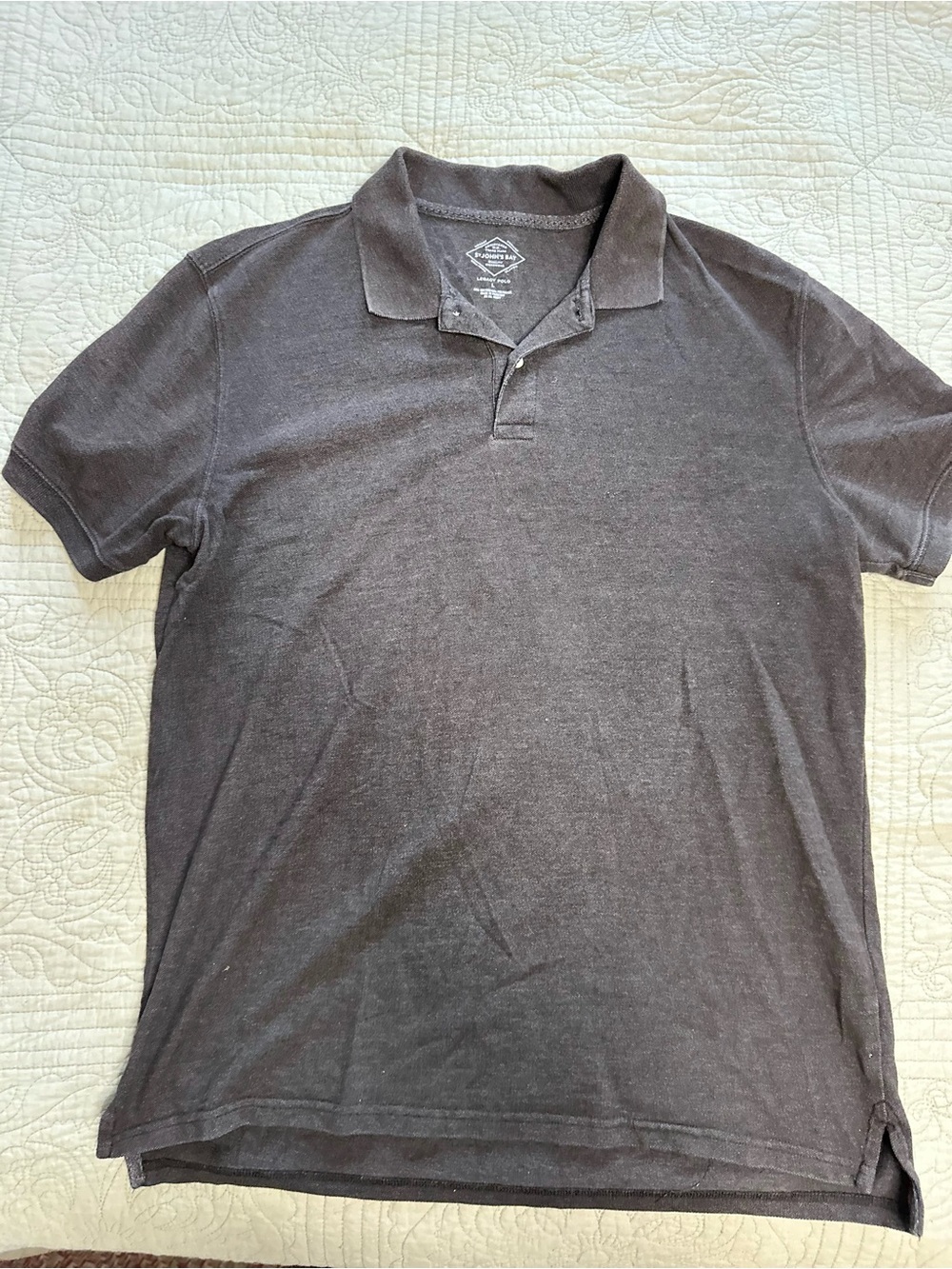 St. John's Bay Men's Short Sleeve Polo - Dark Brown